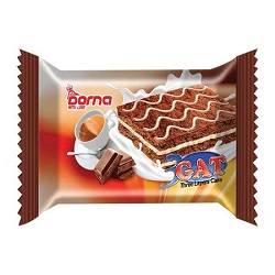 کیک سه لایه کاکائویی با کرم وانیلی درنا